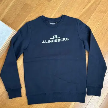 J.LINDEBERG 속기모 로고 맨투맨 네이비