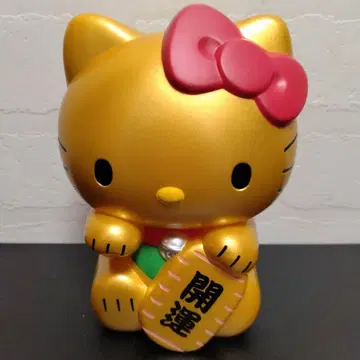 금전운 산리오 헬로키티 개운 저금통 복권 마네키네코