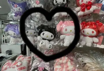 산리오 블랙 두건 마이멜로디 마스코트 키링 마이멜로 덕질 새상품