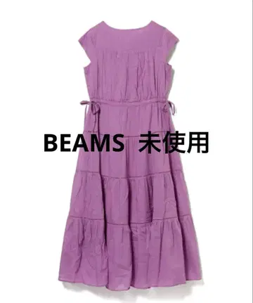 BEAMS HEART 슬리브리스 원피스 퍼플 프리 사이즈