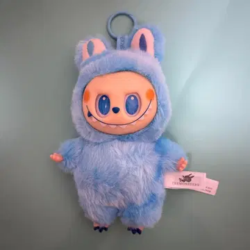 러브럽 스카이블루 곰 후드 봉제 인형 약 20cm