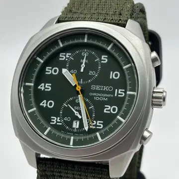 SEIKO 7T94-0BG0 크로노그래프 그린