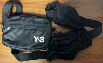 Y-3 블랙 숄더백