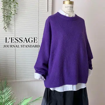 [ 2023AW ] L'ESSAGE TWINKLE 크루넥 풀오버 보라색