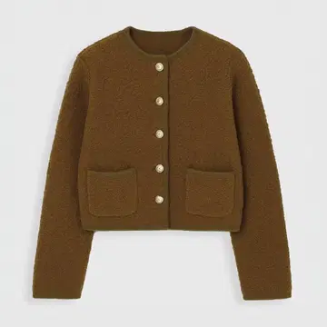 Eimy istoire 에이미 이스트 월 TEDDY KNIT JACKET