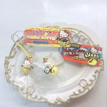헬로키티 오사카 한정판 뱀장어덮밥 타코야키 스트랩 세트