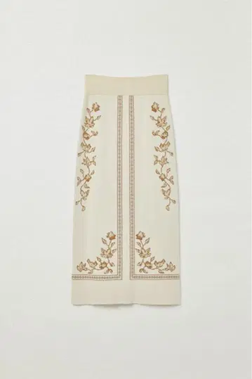 Eaphi SCARF MOTIF KNIT SKIRT