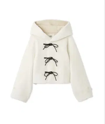 FURFUR 리본 숏 더플 코트