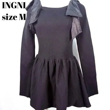 INGNI 블랙 리본 포함 상의 M 사이즈 [ 213 ]