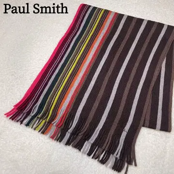 Paul Smith 폴스미스 머플러 멀티 컬러 스트라이프 울