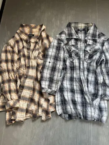 토네이도 마트 플란넬 셔츠 2장 세트