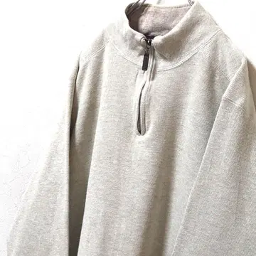 타쏘엘바 무지 하프 지퍼 맨투맨 트레이닝복 베이지 L 구제 의류