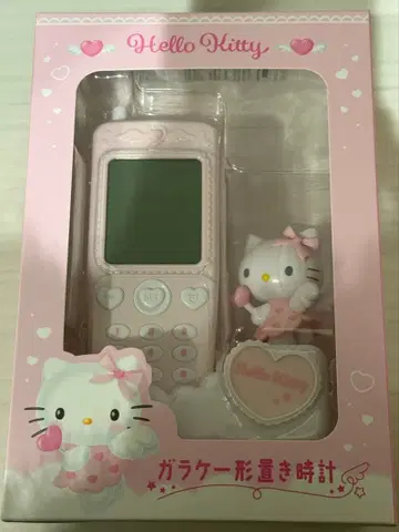 산리오 헬로키티 폴더폰 모양 탁상시계 키티