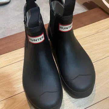 HUNTER 블랙 숏부츠