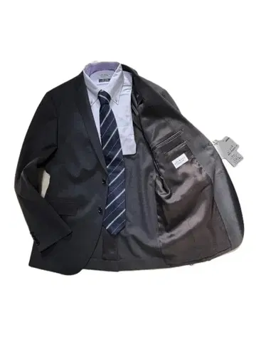 S888 아오키 새상품 비즈니스 정장 A6 차콜 그레이 워셔블 면접