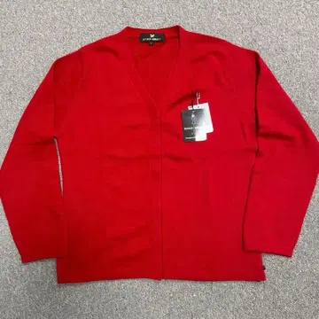 미사용 새상품 WAKU-WAKU 캐시미어 100% 가디건 L 빨간색
