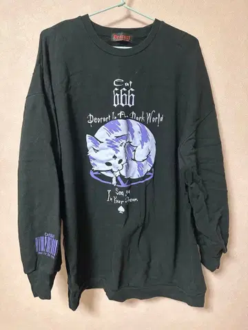 Dearart 고양이 666 긴팔 트레이닝복