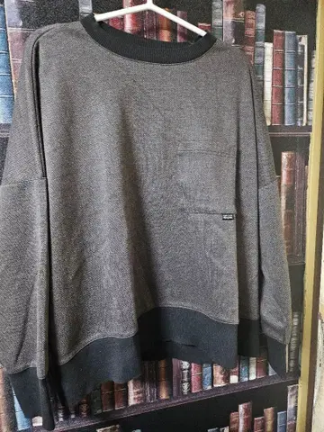 SUNNY CLOUDS 헤링본 무늬 긴팔 T셔츠