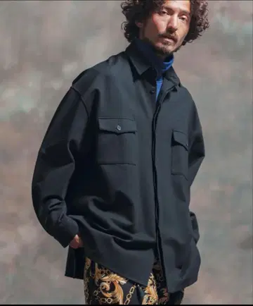 Jih Nunc  종이상자 니트 오버 사이즈 셔츠 남성용