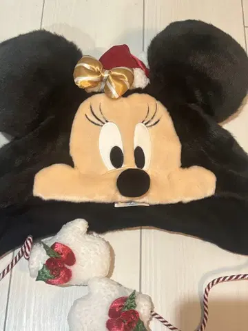 미니 마우스 크리스마스 팬캡 디즈니 산타