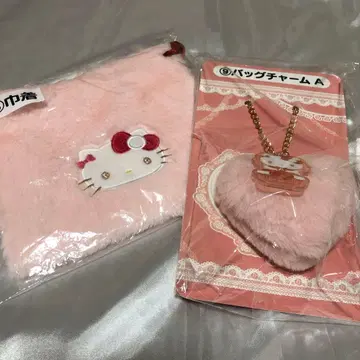 헬로키티 1번 복권 파우치 & 백참 세트