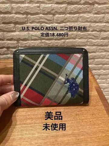 미사용 U.S. POLO ASSN. 접이식 지갑 정가 18,480엔