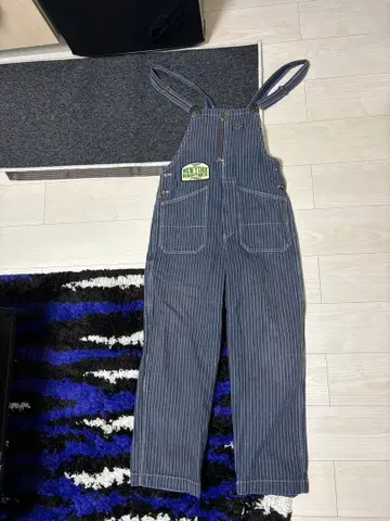 SCHOTT BROS. 스트라이프 오버롤 네이비