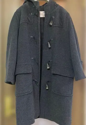 영국제 더플 코트 차콜 그레이