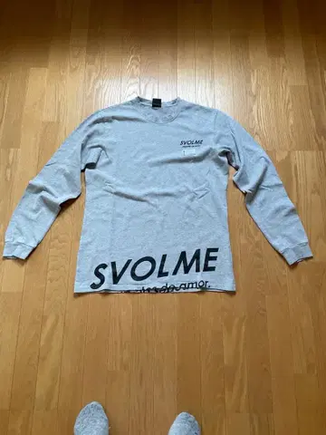 SVOLME 그레이 긴팔 트레이닝복