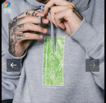 subciety 에우레카 세븐 Compac drive hoodie L