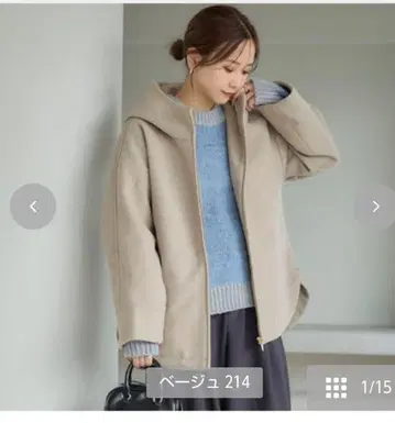 다나카 리나 시마무라 후드 부착 자켓 코트 M 사이즈 미-사 옷장