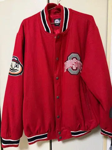 Ohio State 바시티 자켓 XL 레드
