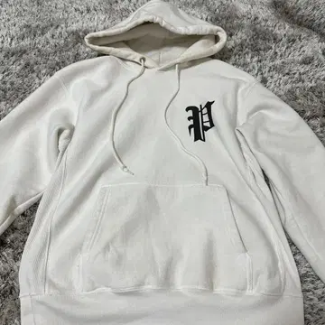 PHATRNK 화이트 후드티 M