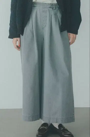 studio CLIP 그레이 와이드 팬츠 M 사이즈