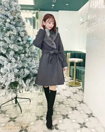 미셸 마카롱 랩 숏코트