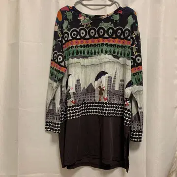 알베로베로 돼지님 긴팔 롱 튜닉