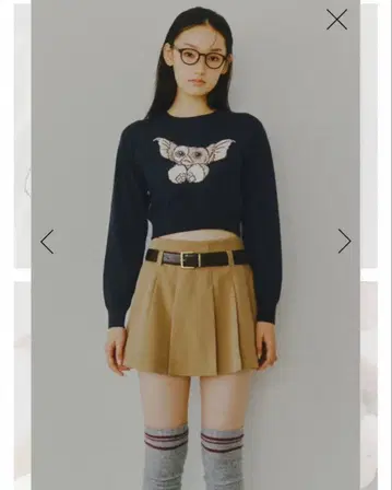 [ 새상품급 ] snidel 그렘린 니트 풀오버 네이비