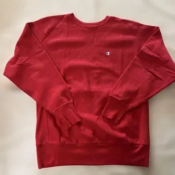 Champion Reverse Weave 그레이 맨투맨 XL 레드