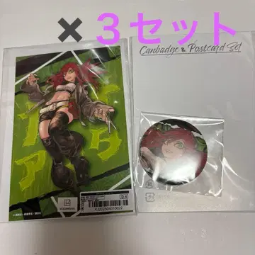 가치액터 복권 메이트 D상 엽서 포함 캔뱃지 세트 리요우 3세트