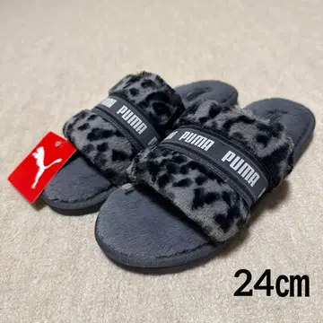 PUMA 플러프 IATD 레오파드 레오파드 무늬 애니멀 복슬복슬