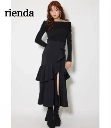 [ 새상품급 ] rienda 프릴 슬릿 하이웨스트 스커트 숏팬츠