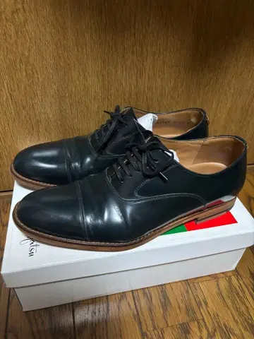 블랙 가죽 드레스 신발