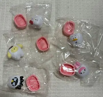 산리오 캐릭터즈 모두 함께 되자! 치아 5종 세미 컴프 세트