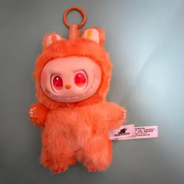 러브부 THE MONSTERS 오렌지 봉제 인형 약 20cm