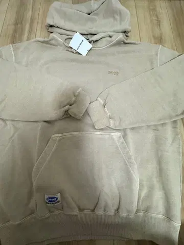 Schott 후드 부착 맨투맨 XL 베이지