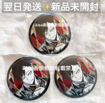 도겐 안키 76mm 메탈릭 캔뱃지 나미키 카오루 tsutaya 3종