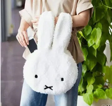 [ 완판템 ] 새상품 택 포함 미피 얼굴 백 복슬복슬 miffy