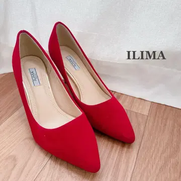 ILIMA 이리마 스틸레토 펌프스 22.5cm 레드