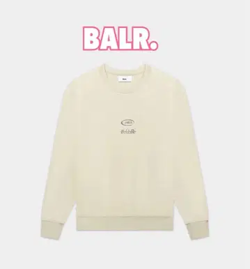 BALR. L 사이즈 CREWNECK LIGHT BEIGE