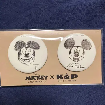 미키 x 킹프리 라이브 스케치 캔뱃지